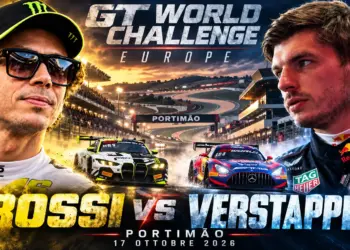 GT World Challenge, Verstappen e Valentino Rossi a Portimao: due campioni nella stessa sfida